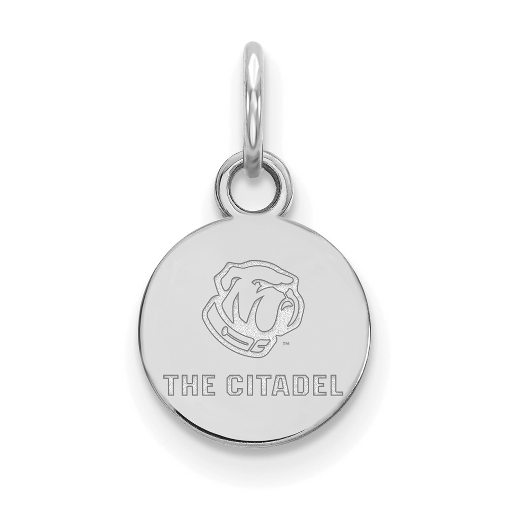 Sterling Silver Rh-plated LogoArt the Citadel XS Pendant
