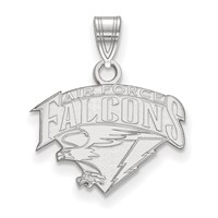 Sterling Silver Rhodium-plated LogoArt United States Air Force Academy Falcons Small Pendant view 1