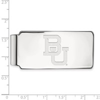 Sterling Silver Rhodium-plated LogoArt Baylor University Bears Money Clip view 3
