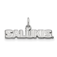 Sterling Silver Rhodium-plated LogoArt Southern Illinois University Salukis Extra Small Pendant view 1