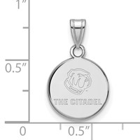 Sterling Silver Rh-plated LogoArt the Citadel Small Pendant view 2