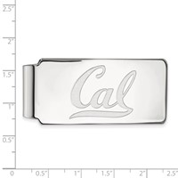 Sterling Silver Rhodium-plated LogoArt University of California Berkeley Cal Money Clip view 2