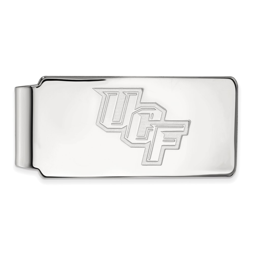 Sterling Silver Rhodium-plated LogoArt University of Central Florida U-c-f Money Clip