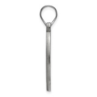 Sterling Silver Rhodium-plated LogoArt Baylor University Bears Medium Circle Pendant view 2