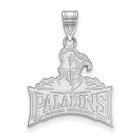 Sterling Silver Rhodium-plated LogoArt Furman University Paladins Large Pendant view 1