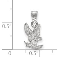 Sterling Silver Rhodium-plated LogoArt United States Air Force Academy Falcon Small Pendant view 2
