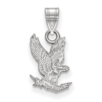 Sterling Silver Rhodium-plated LogoArt United States Air Force Academy Falcon Small Pendant view 1