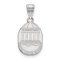 Sterling Silver Rhodium-plated LogoArt Coastal Carolina University Medium Crest Pendant view 1