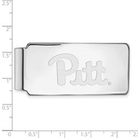 Sterling Silver Rhodium-plated LogoArt University of Pittsburgh Money Clip view 2
