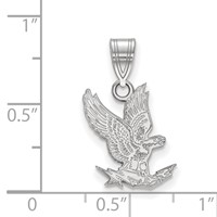 Sterling Silver Rhodium-plated LogoArt United States Air Force Academy Falcon Medium Pendant view 2