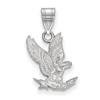 Sterling Silver Rhodium-plated LogoArt United States Air Force Academy Falcon Medium Pendant view 1