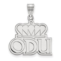 Sterling Silver Rhodium-plated LogoArt Old Dominion University O-d-u Large Pendant view 1