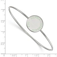 Sterling S. Rh-plated LogoArt Alpha Epsilon Phi Enameled Slip-on Bangle view 2