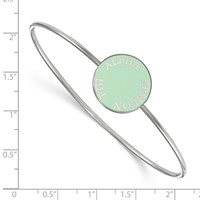 Sterling S. Rh-plated LogoArt Alpha Epsilon Phi Enameled Slip-on Bangle view 2