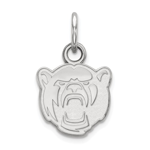 Sterling Silver Rhodium-plated LogoArt Baylor University Extra Small Pendant