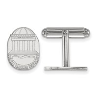 Sterling Silver Rhodium-plated LogoArt Coastal Carolina University Crest Cuff Links view 1