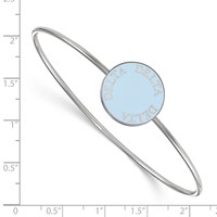 Sterling S. Rh-plated LogoArt Delta Delta Delta Enameled Slip-on Bangle view 3