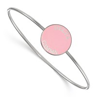 Sterling Silver Rh-plated LogoArt Delta Gamma Enameled Slip-on Bangle view 1
