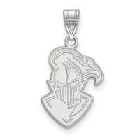 Sterling Silver Rhodium-plated LogoArt Furman University Paladin Large Pendant view 1