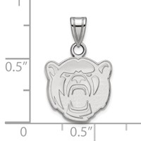 Sterling Silver Rhodium-plated LogoArt Baylor University Small Pendant view 2