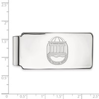 Sterling Silver Rhodium-plated LogoArt Coastal Carolina University Crest Money Clip view 2