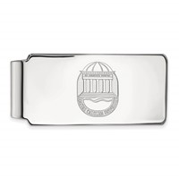 Sterling Silver Rhodium-plated LogoArt Coastal Carolina University Crest Money Clip view 1