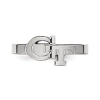Sterling Silver Rhodium-plated LogoArt Georgia Institute of Technology G-t Toe Ring view 4