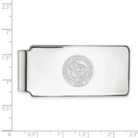 Sterling Silver Rhodium-plated LogoArt University of South Florida Crest Money Clip view 2