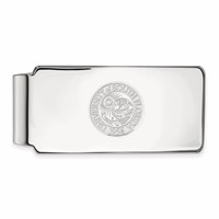 Sterling Silver Rhodium-plated LogoArt University of South Florida Crest Money Clip view 1