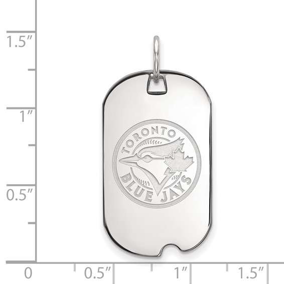 SS/Rh-p Major League Baseball LogoArt Toronto Blue Jays Small Dog Tag