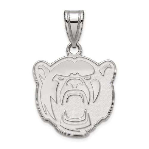 Sterling Silver Rhodium-plated LogoArt Baylor University Medium Pendant