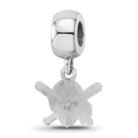 Sterling Silver Rhodium Plated Major League Baseball LogoArt Pittsburgh Pirates Dangle Bead view 5
