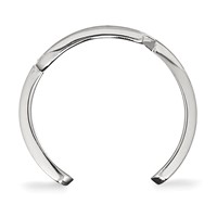 Sterling Silver Rhodium-plated LogoArt Purdue University Letter P Toe Ring view 2