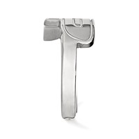 Sterling Silver Rhodium-plated LogoArt Purdue University Letter P Toe Ring view 3