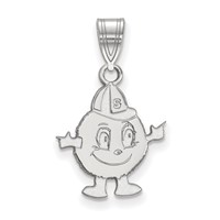 Sterling Silver Rhodium-plated LogoArt Syracuse University Mascot Medium Pendant view 1
