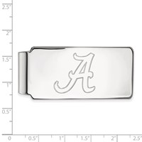 Sterling Silver Rhodium-plated LogoArt University of Alabama Money Clip view 2