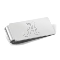Sterling Silver Rhodium-plated LogoArt University of Alabama Money Clip view 3