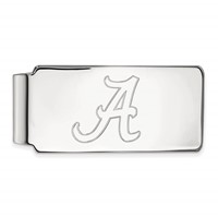 Sterling Silver Rhodium-plated LogoArt University of Alabama Money Clip view 1