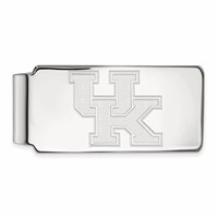 Sterling Silver Rhodium-plated LogoArt University of Kentucky U-k Money Clip view 1