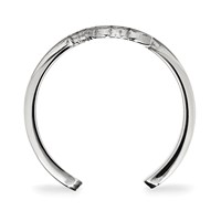 Sterling Silver Rhodium-plated LogoArt University of Kansas Jayhawk Toe Ring view 2