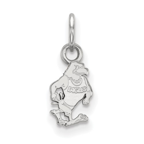 Sterling Silver Rhodium-plated LogoArt Georgia Southern University Eagle Extra Small Pendant