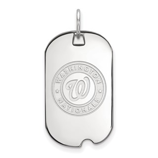 SS/Rh-p Major League Baseball LogoArt Washington Nationals Dog Tag