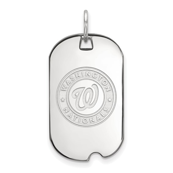 SS/Rh-p Major League Baseball LogoArt Washington Nationals Dog Tag