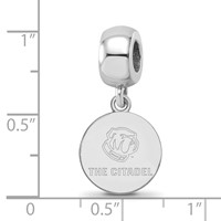 Sterling Silver Rh-plated LogoArt the Citadel Small Dangle Bead view 4