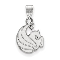 Sterling Silver Rhodium-plated LogoArt University of Central Florida Pegasus Small Pendant view 1