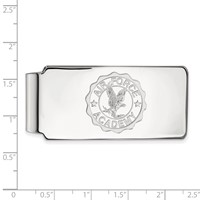 Sterling Silver Rhodium-plated LogoArt United States Air Force Academy Crest Money Clip view 2