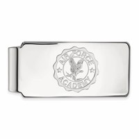Sterling Silver Rhodium-plated LogoArt United States Air Force Academy Crest Money Clip view 1