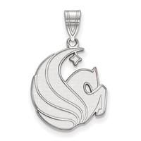 Sterling Silver Rhodium-plated LogoArt University of Central Florida Pegasus Large Pendant view 1