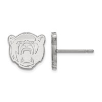 Sterling Silver Rhodium-plated LogoArt Baylor University Extra Small Post Earrings view 1