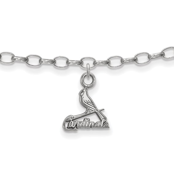 SS/Rh-p Major League Baseball LogoArt St. Louis Cardinals Anklet
